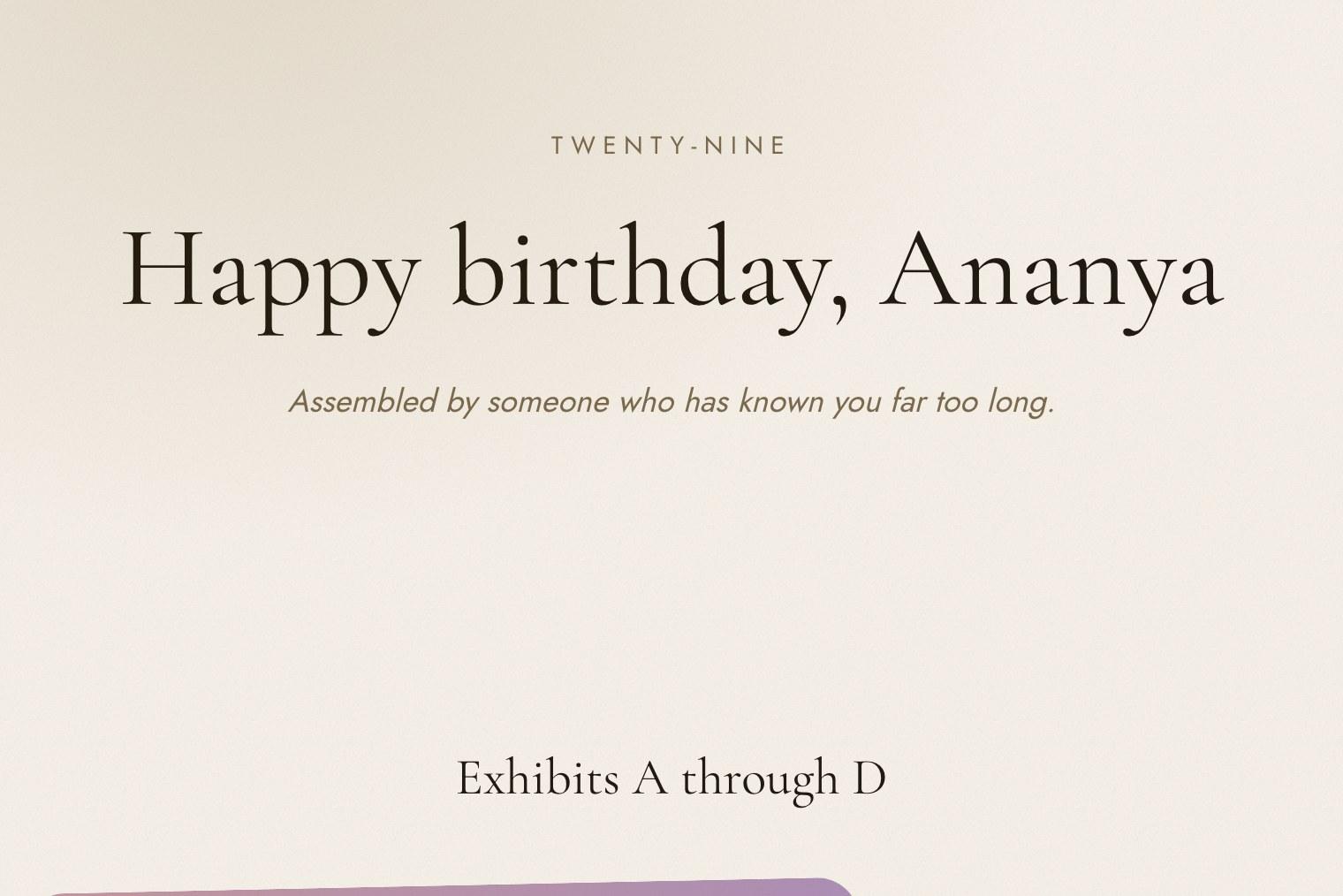 Birthday template preview
