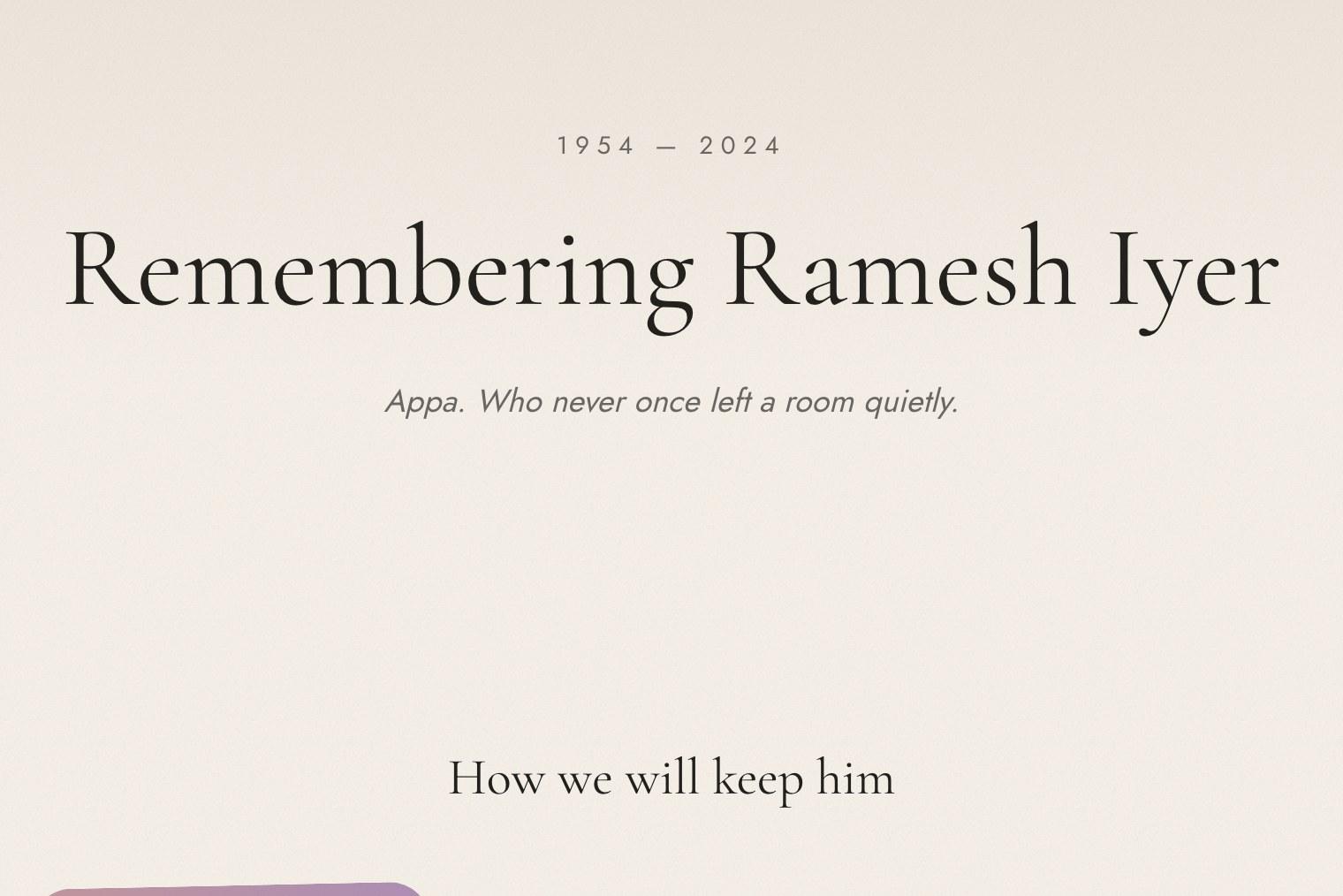 In Memory template preview