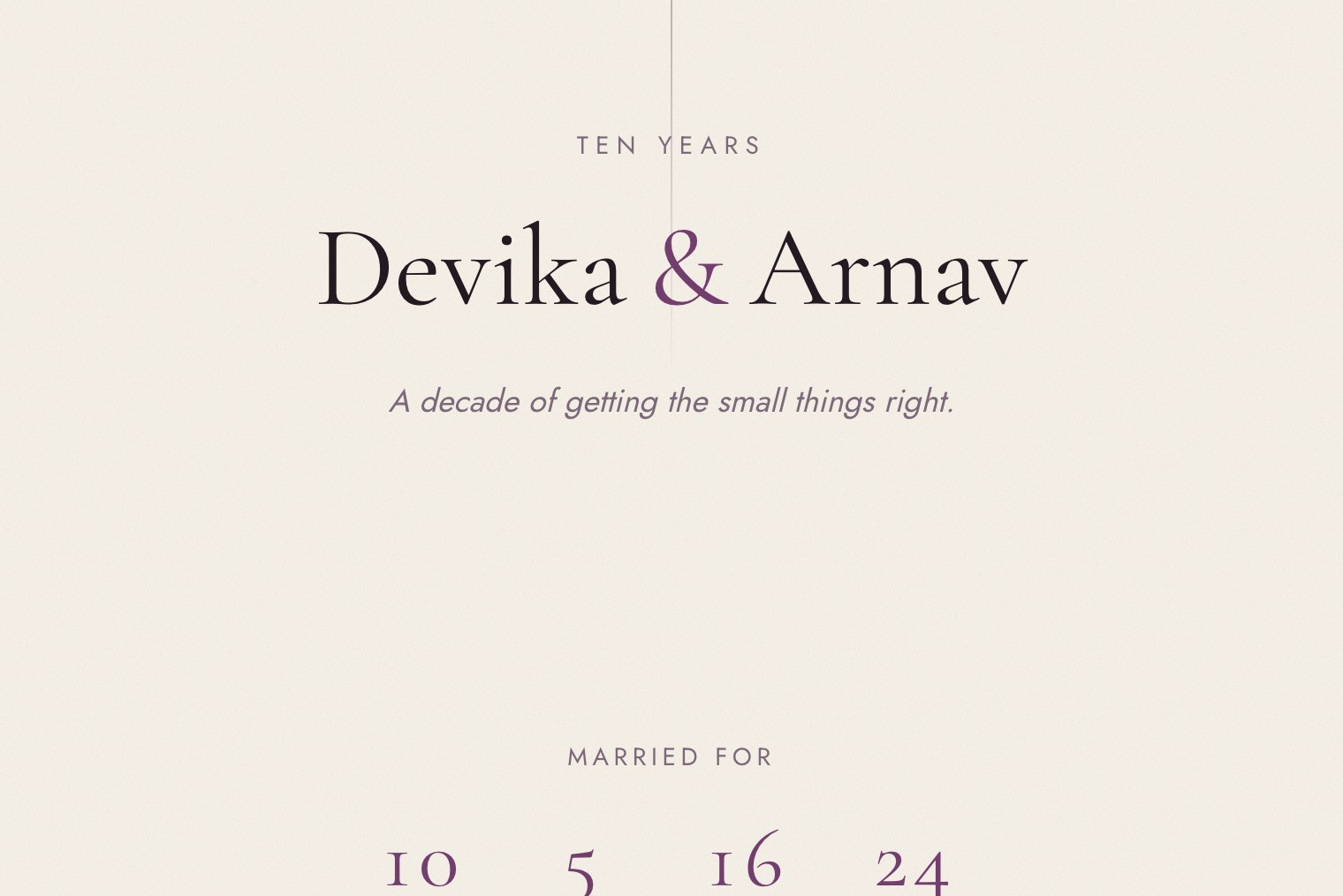 The Anniversary design